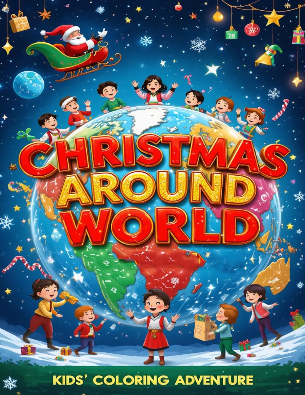 Christmas Around the World Kids’ Coloring Adventure: Travel the globe and discover how children celebrate Christmas in every country!