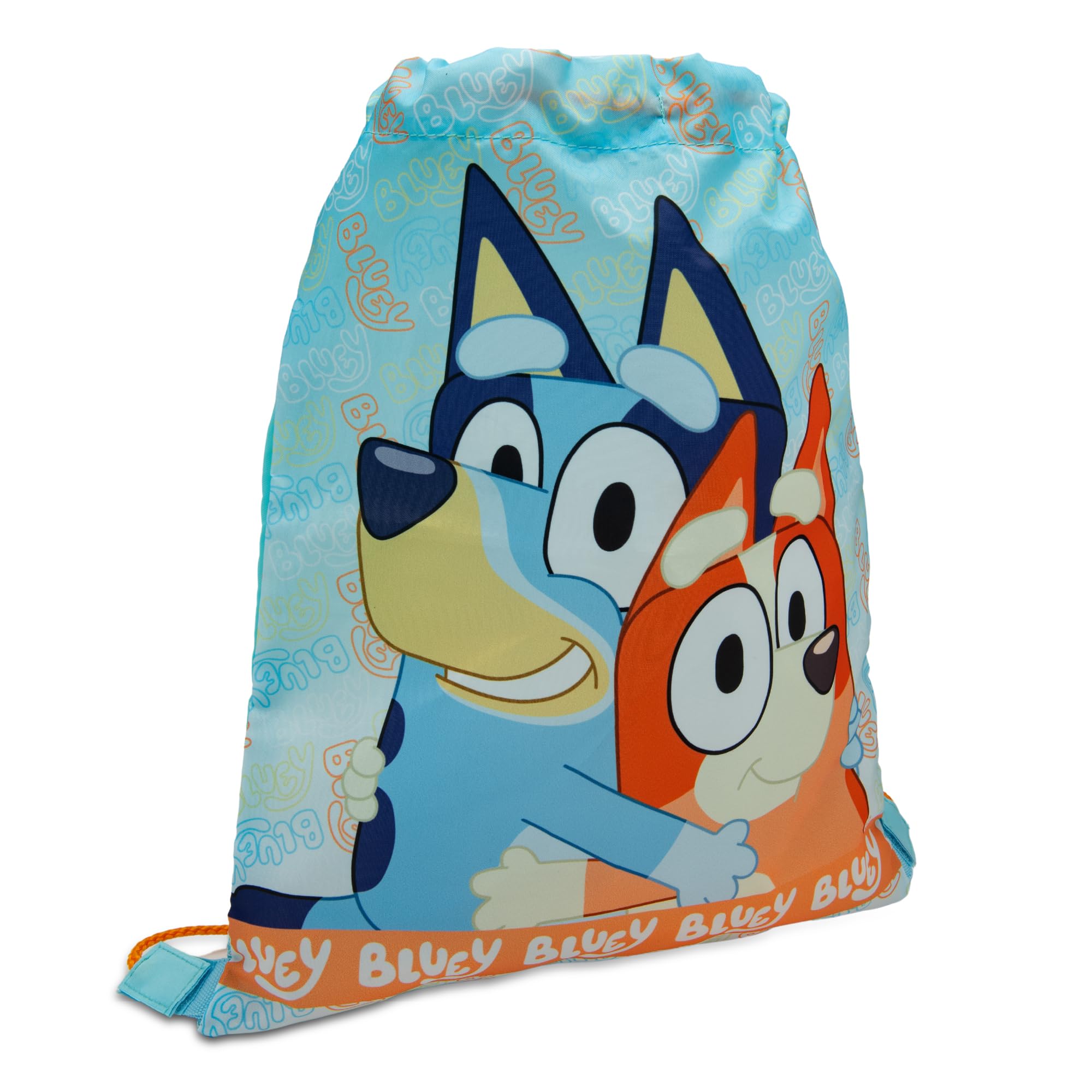Bluey Boys Blue Y Drawstring Bag Kids Pe Kit Gym Swim Sack & Girls Childrens School Trainer School Backpack