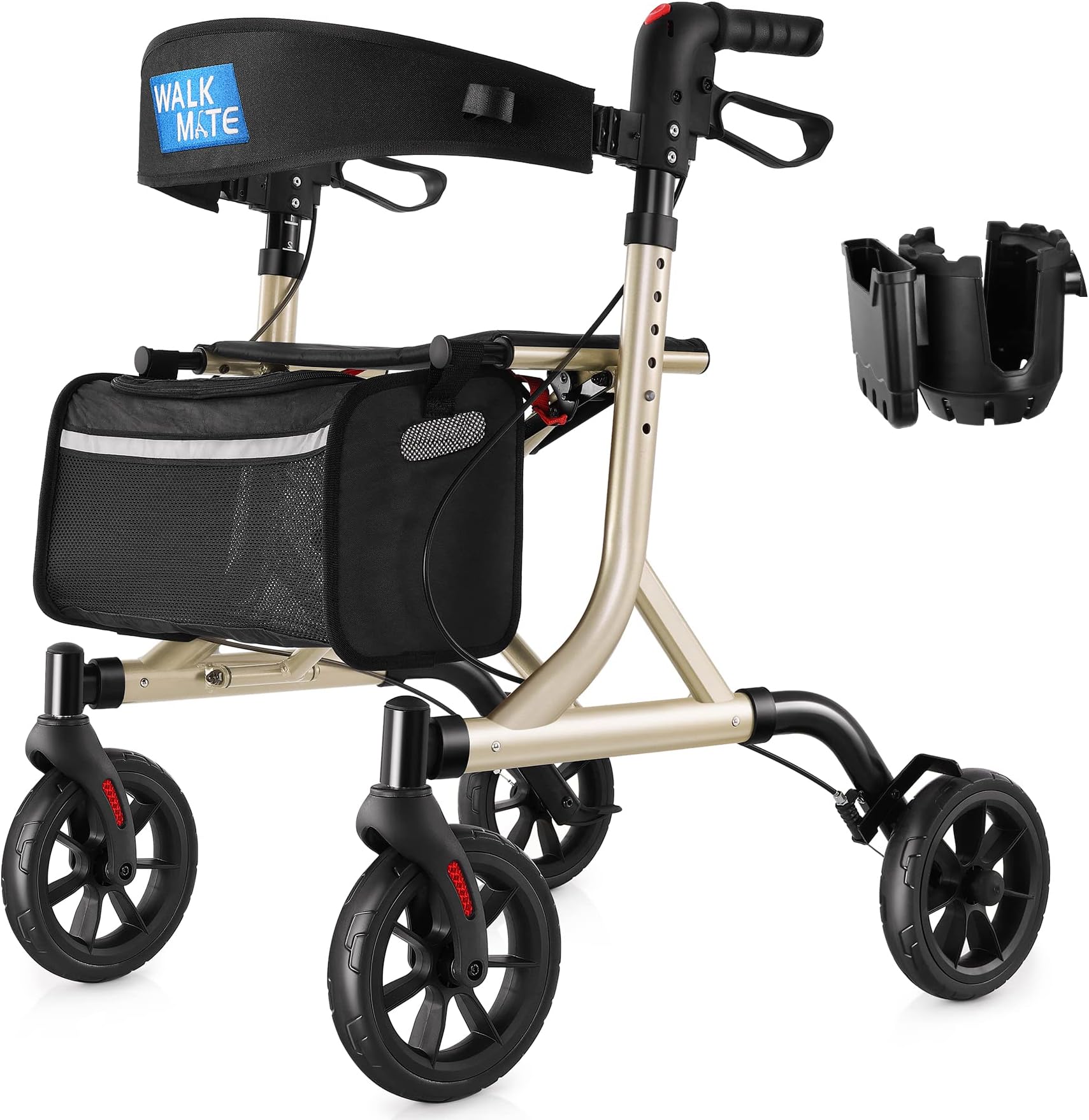 Dr.WhitZard Walkers for Seniors 500lbs Rollator Walker Health & Household