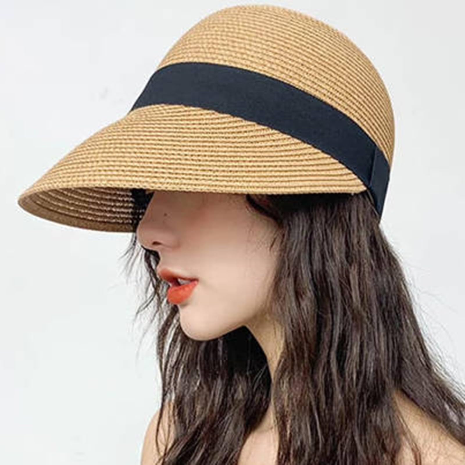 Generisch Trilby Męski kapelusz chroniący przed promieniowaniem UV, letni bucket, oddychający kapelusz przeciwsłoneczny, luźny kapelusz plażowy, duże rondo, ręcznie robiony kostium na plażę, na urlop