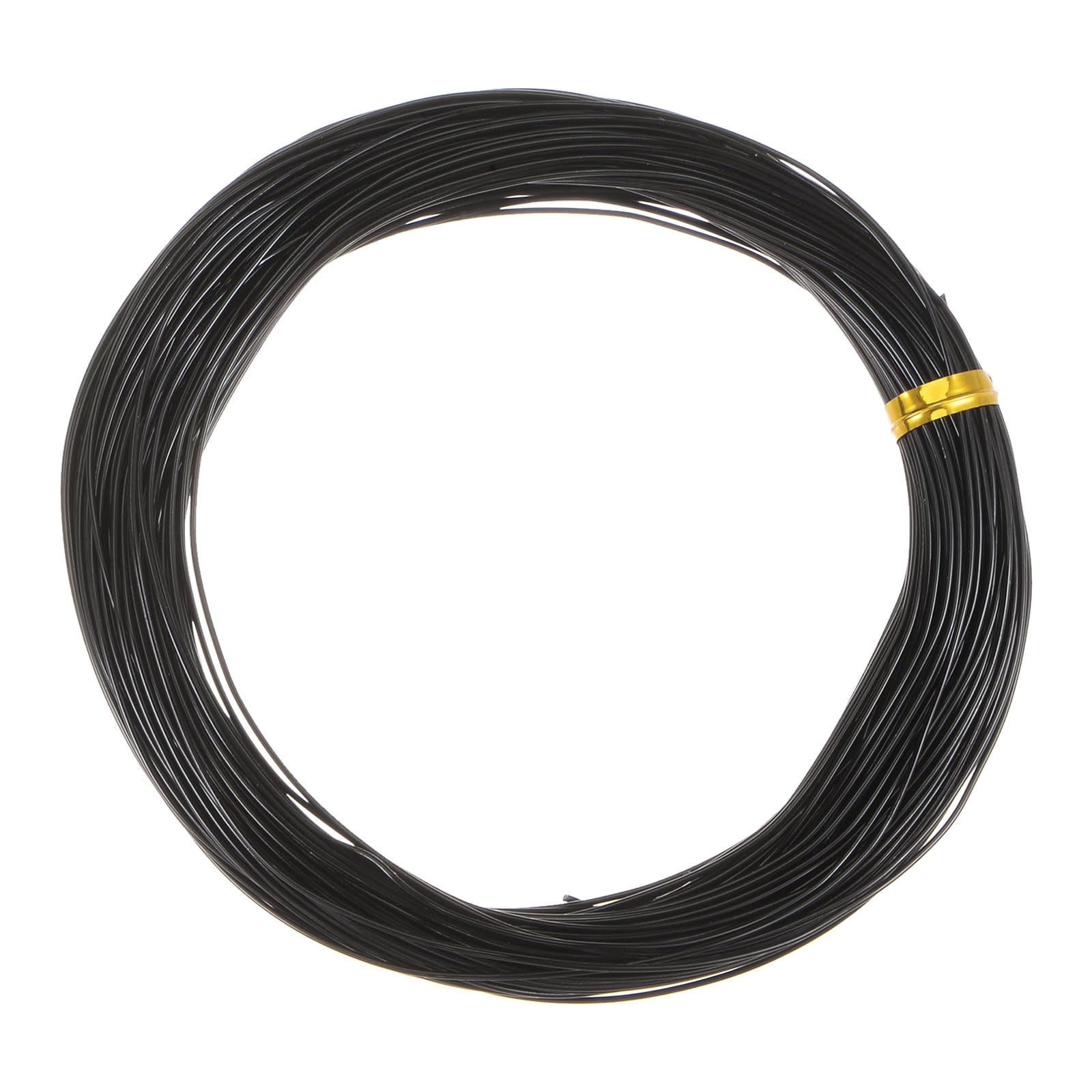 sourcing map2pcs Bonsai Training Wire 0.8mm Total 60mm 197 Feet Anodized Aluminum Wire Corrosion Resistant Garden Wire for Plants Bonsai Trees Shaping Bending Indoor, Black