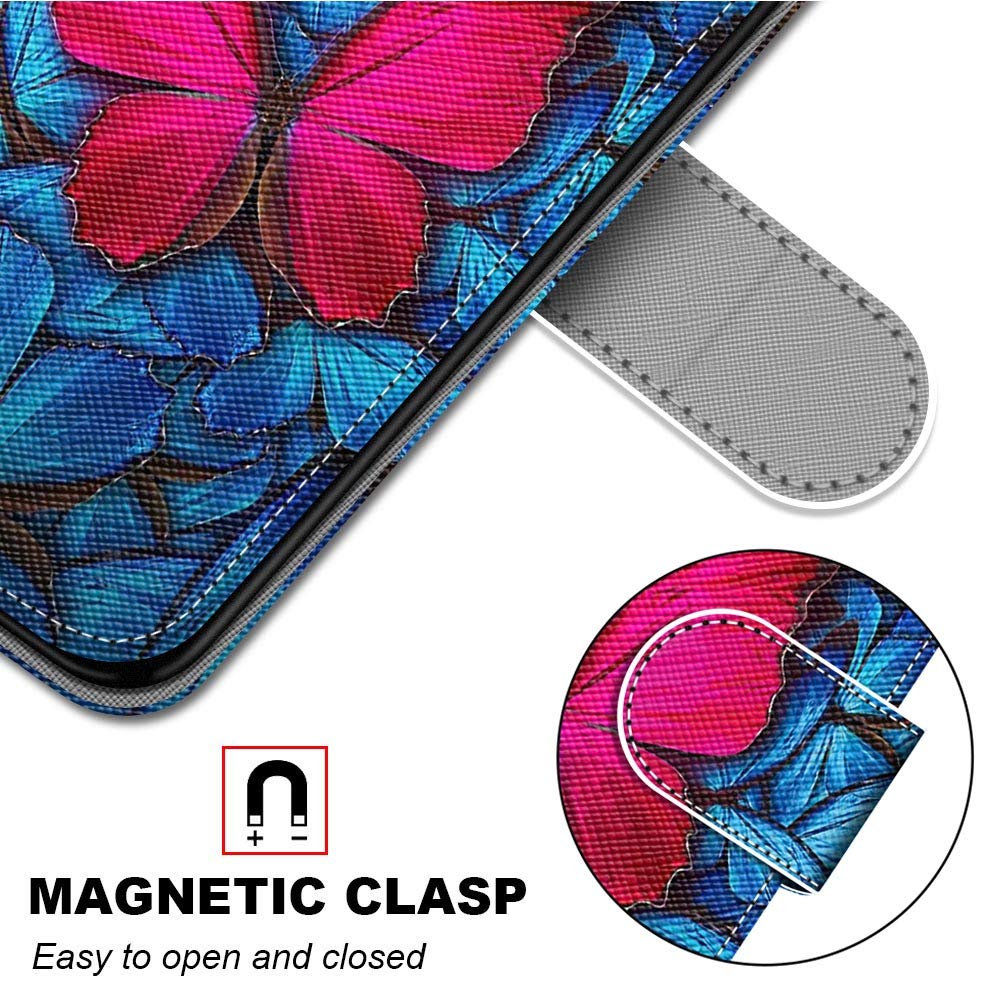 Nodigo per iPhone SE 2020 2022/iPhone 8/iPhone 7/iPhone SE3 Cover a Libro Pelle PU Portafoglio Magnetica con Disegni Animale Motivo Antiurto Case Flip Silicone Bumper Belle Kawaii Custodia - Limone