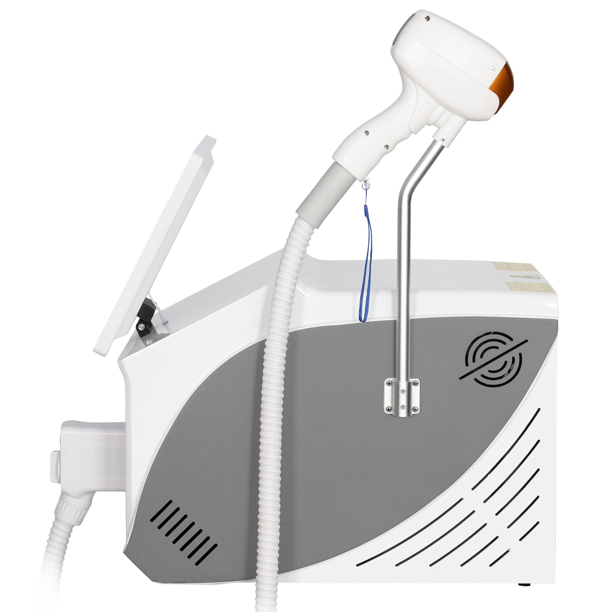 Myoslim Laser a Diodo Professionale per Epilazione, 4 lunghezze d’onda 755 808 940 1064 nm | 10 barre laser sistema di raffreddamento del ghiaccio Epilazione completa del corpo a casa o in un centro estetico