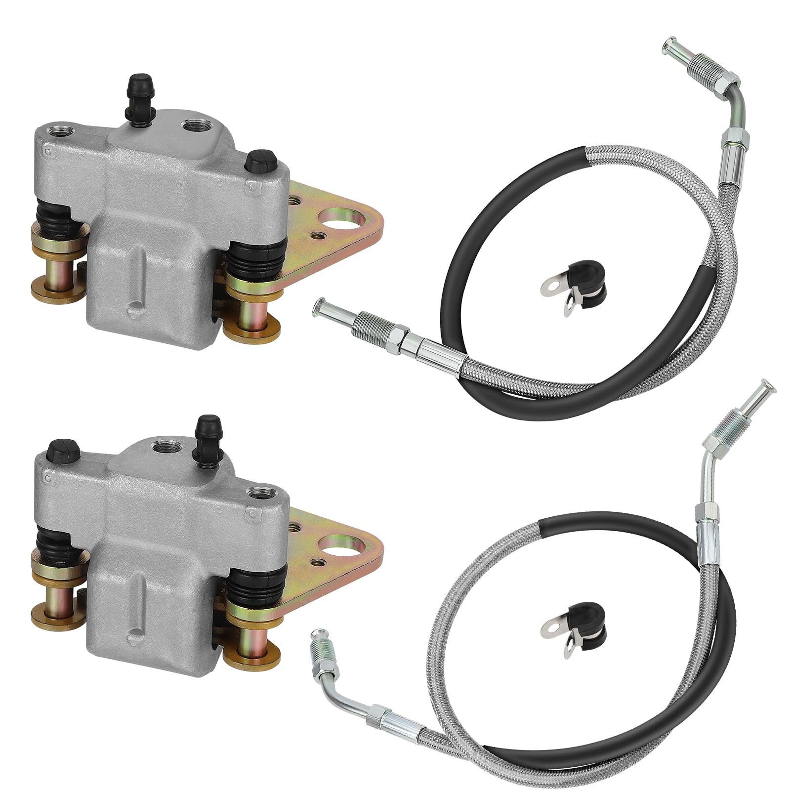 M MATI Pinze freno anteriori e tubi flessibili per Polaris Sportsman 500 Magnum 500 325-2x4 Xplorer 400 Xpedition 425 Worker 500 1999-2000 5131115 5131116 1910411 1930753 1930753 1930753 93075. 2