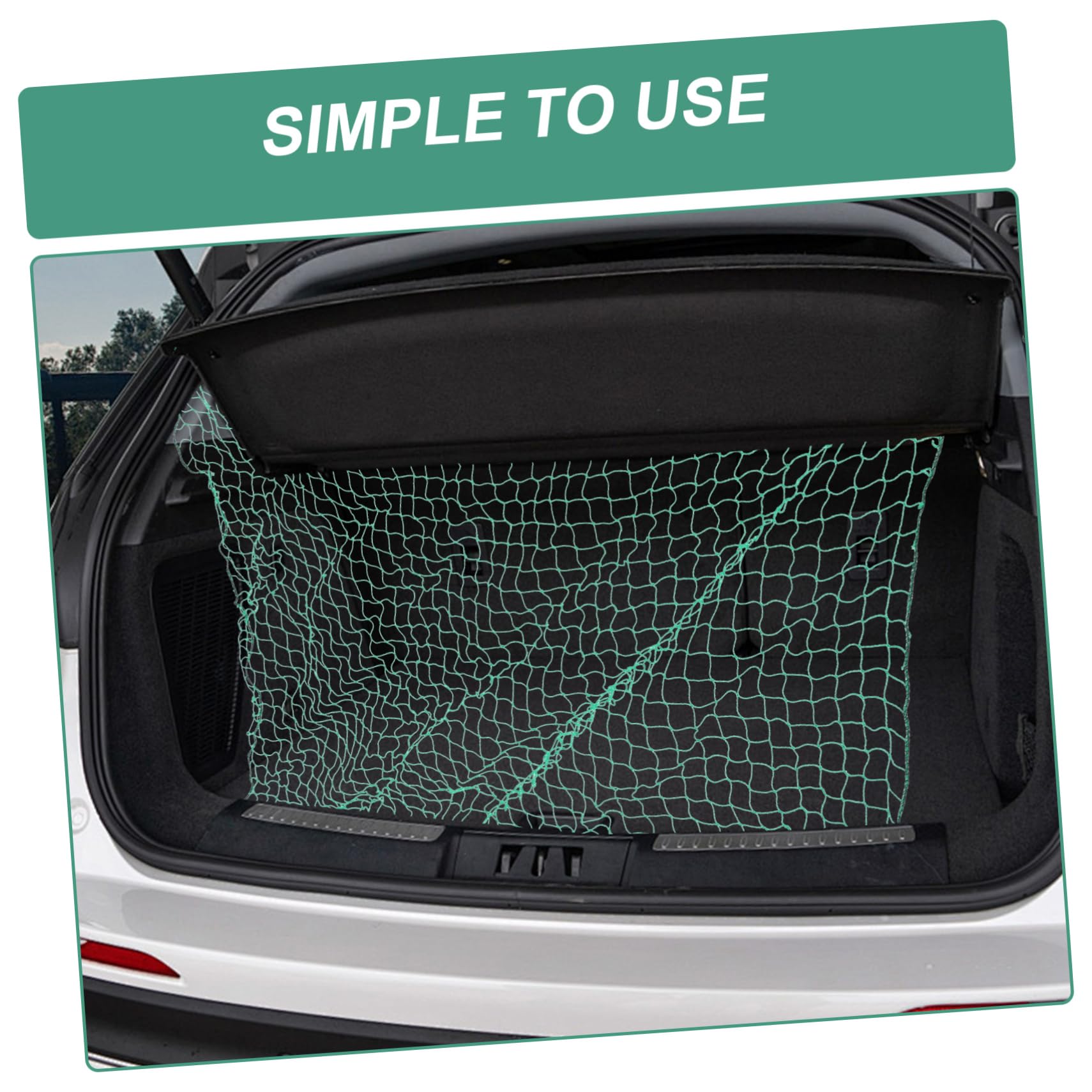 Rete Fermacarico Elastica in PVC con Ganci per Rimorchio e Pickup, Rete a Maglia Resistente e Versatile per Trasporto Sicuro di Carichi Pesanti