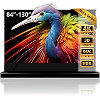 NothingProjector 120" Motorized Floor Rising ALR Screen for UST Projectors - 95% Ambient Light Rejecting, 4K/8K UHD, Active 3D, Auto Sync