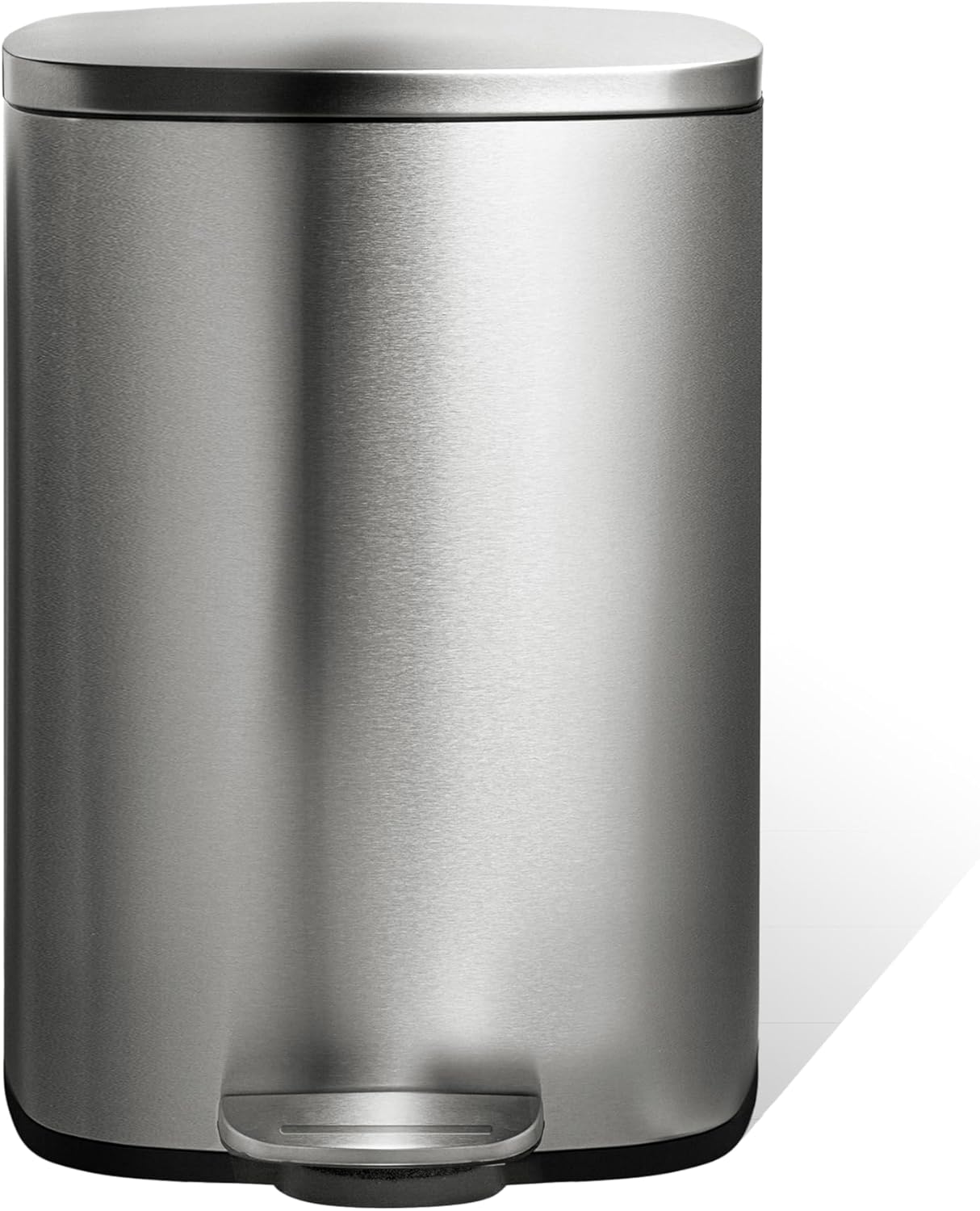 Ninestars SOT-50-8 Step On Trash Can, Large, Silver