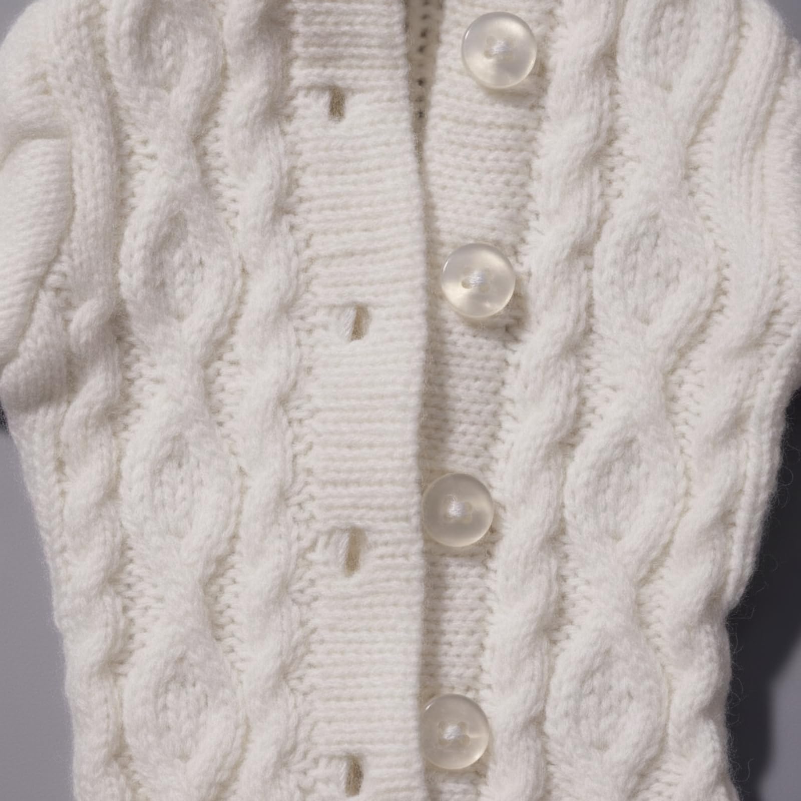 rockible Puppenstrickjacke mit Beinstulpen | Handgefertigtes Design, elastische Rippenstruktur, Strickkleid mit Stulpen, für Puppen-Fotoshooting, Khaki, Yf6-2020b Set