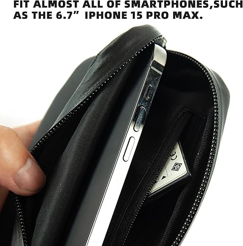 Miniatura 4 de YKYWBIKE Ciclismo Essentials Funda para teléfono celular, bolsa de herramientas para bicicleta, impermeable, resistente al sudor, resistente a la