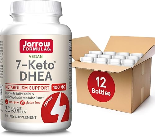 Jarrow Formulas 7-Keto DHEA 100 mg - Metabolito natural - Suplemento dietético apoya la salud general, ayuda a promover un envejecimiento saludable