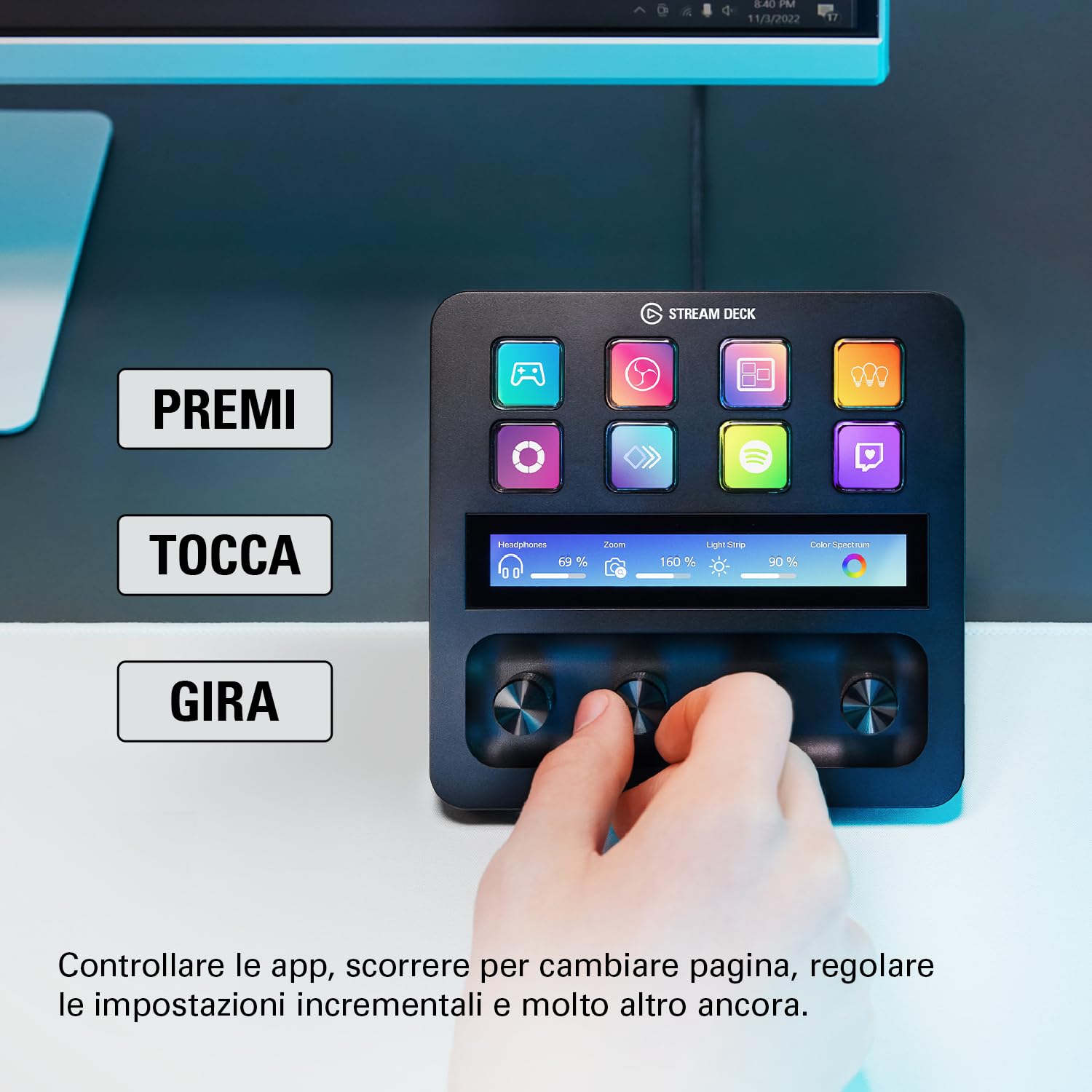 Elgato Bundle Mixaggio Audio - mixer audio, controller da studio, Microfono XLR dinamico per podcast, content creator, streaming, gaming, striscia tattile, manopole e tasti personalizzabile, PC/Mac