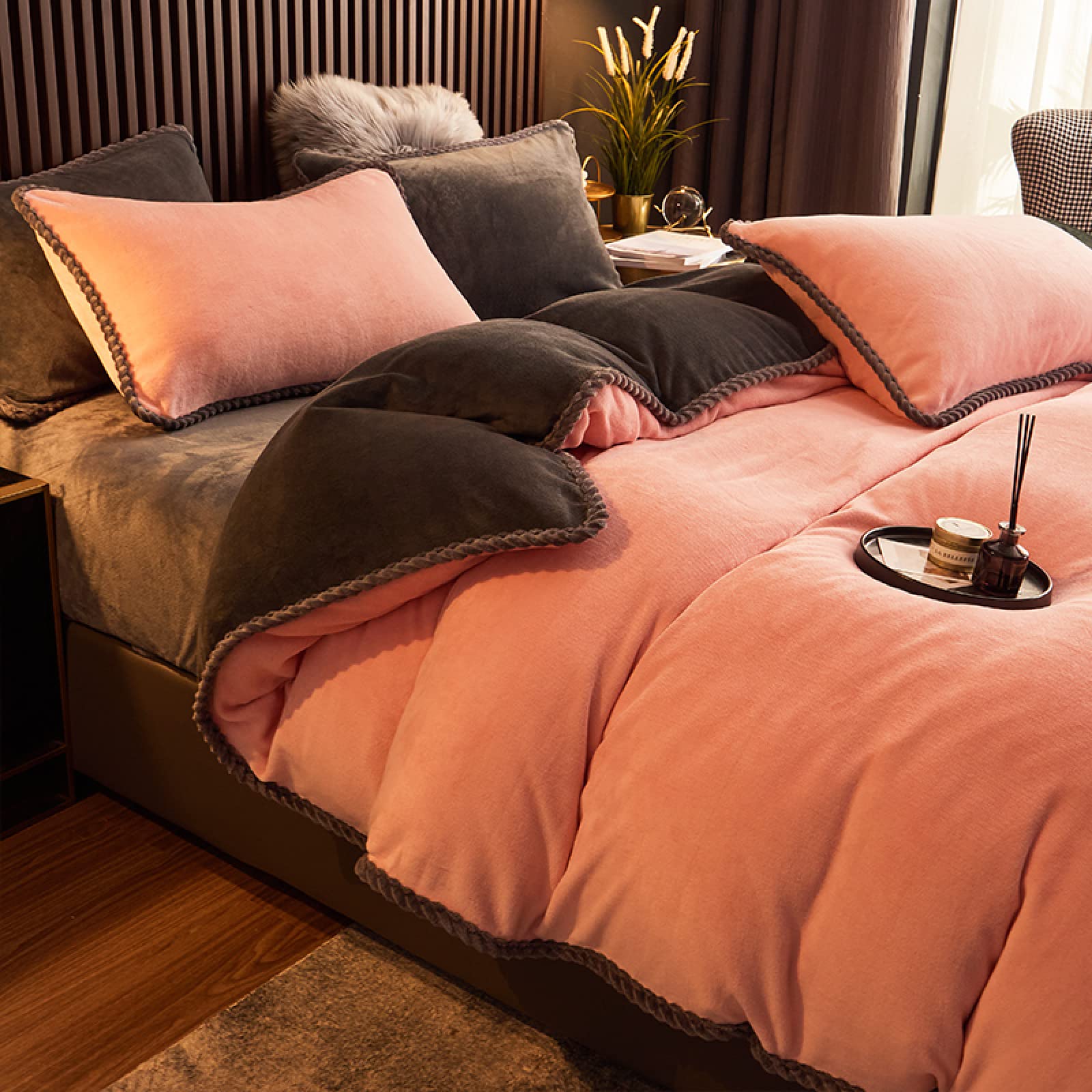 Set Di Biancheria Da Letto Invernale Di Peluche,Lenzuola Matrimoniali,Copripiumino Invernale In Flanella, Federa, Copripiumino, Coperta A Doppio Uso, Biancheria Da Letto Per Bambini In Hotel Per Fami