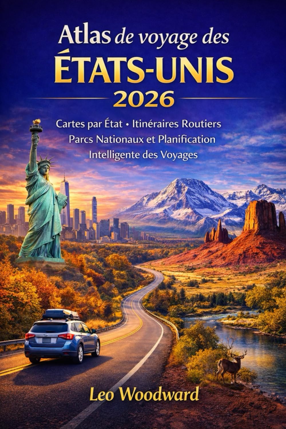 Atlas de voyage des États-Unis 2026: Cartes État par État Road Trips Parcs nationaux et planification intelligente des voyages