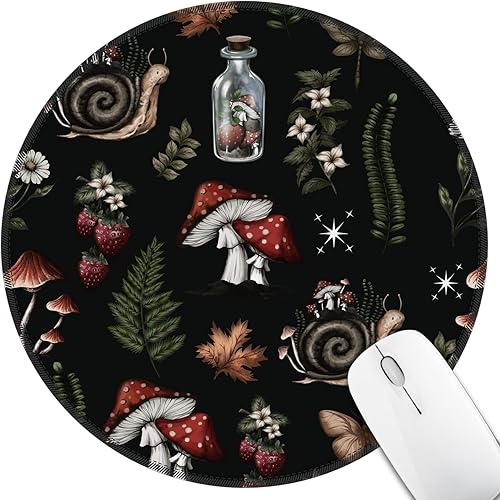 Miniatura 25 de Alfombrilla de ratón negra con gato para escritorio, alfombrilla pequeña y linda con noche estrellada, base de goma antideslizante, alfombrillas