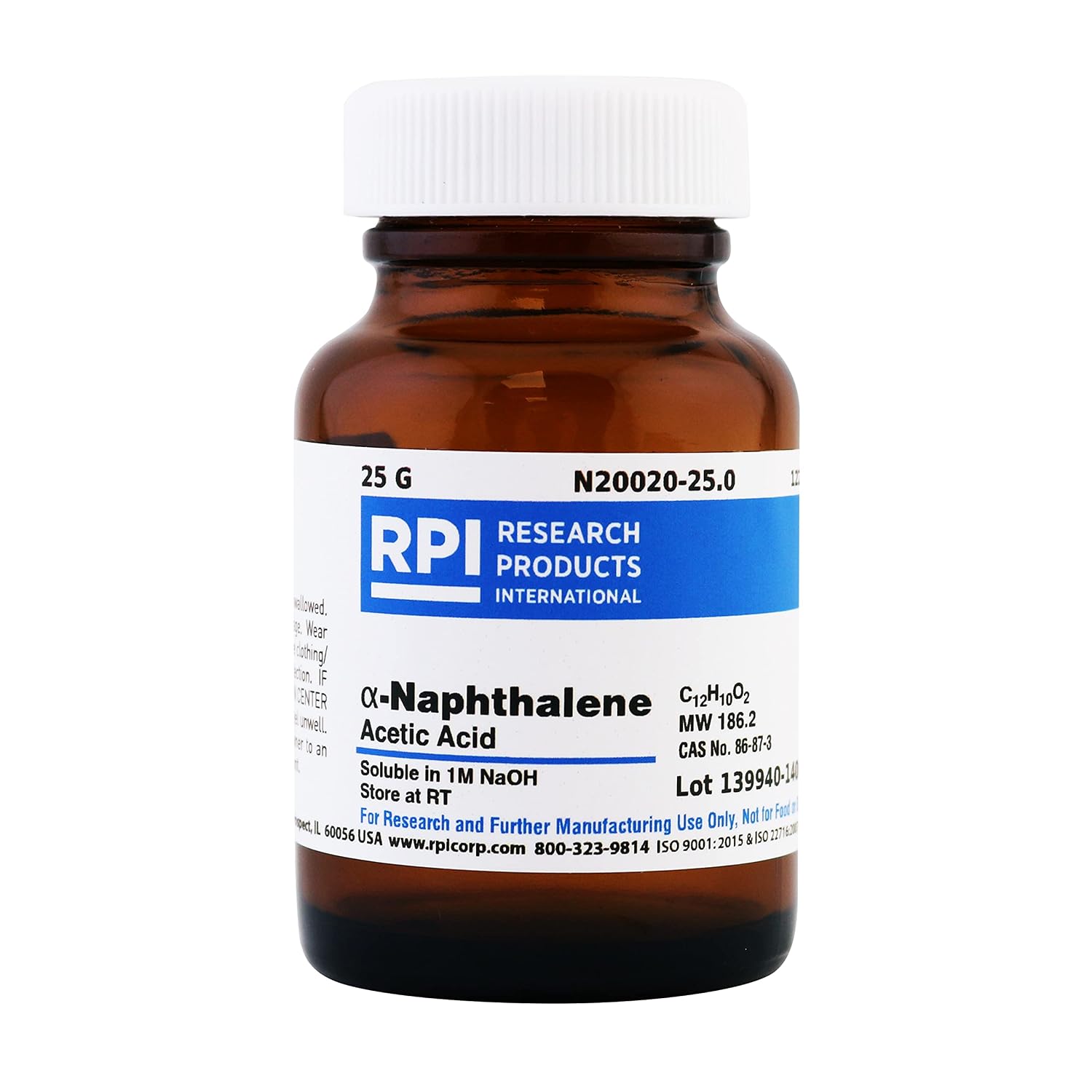 RPI N20020-25.0 a-Naphthalene Acetic Acid, 25g: Amazon.com: Industrial ...