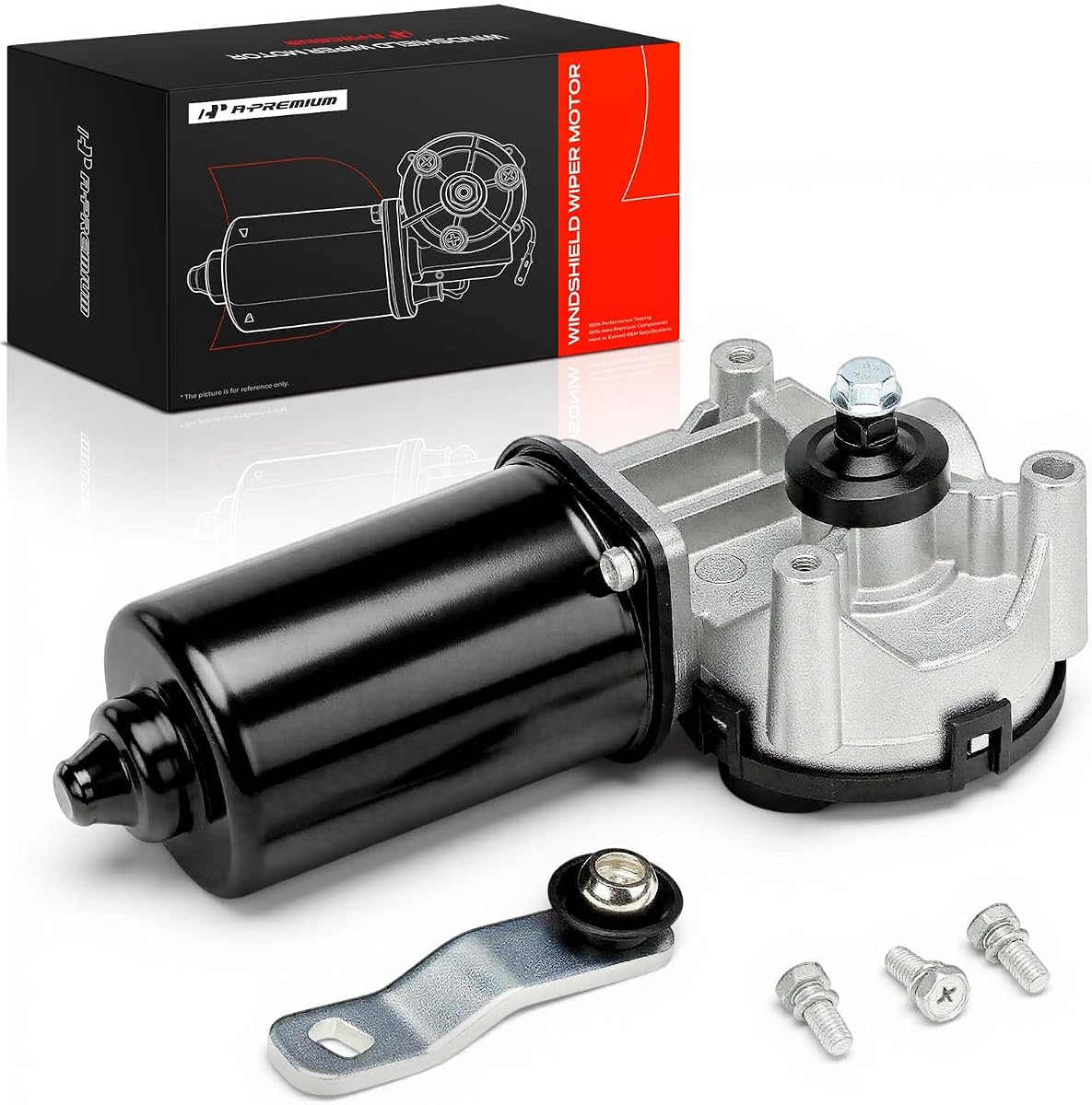 A-Premium Front Windshield Wiper Motor with 5-Pin | Compatible with Ford F-150, F-250, Explorer, Escape, Taurus, Lincoln Navigator, Continental & Mazda & Jaguar & Mercury & More