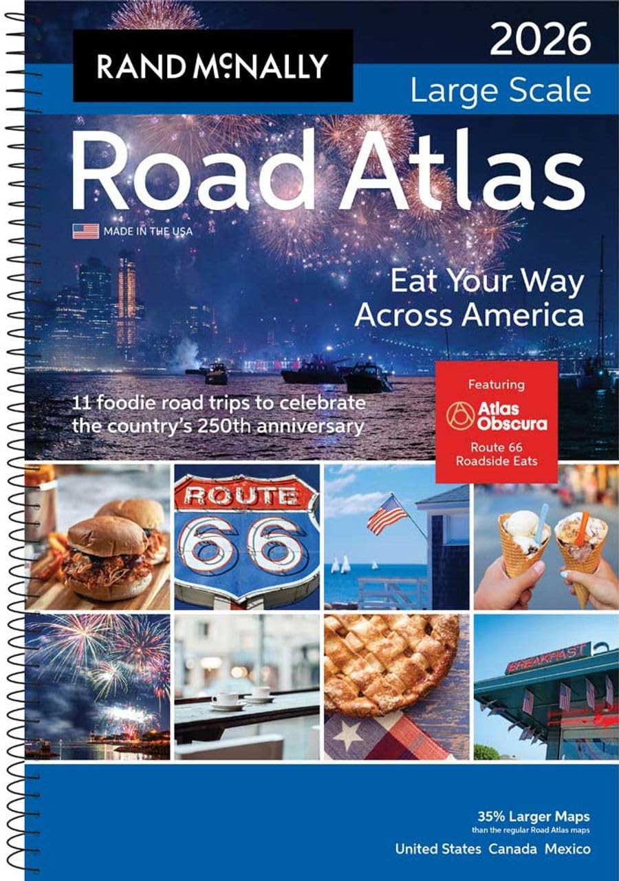 2026 Large Scale Road Atlas with Easy to Read Ohio & Pennsylvania State Maps