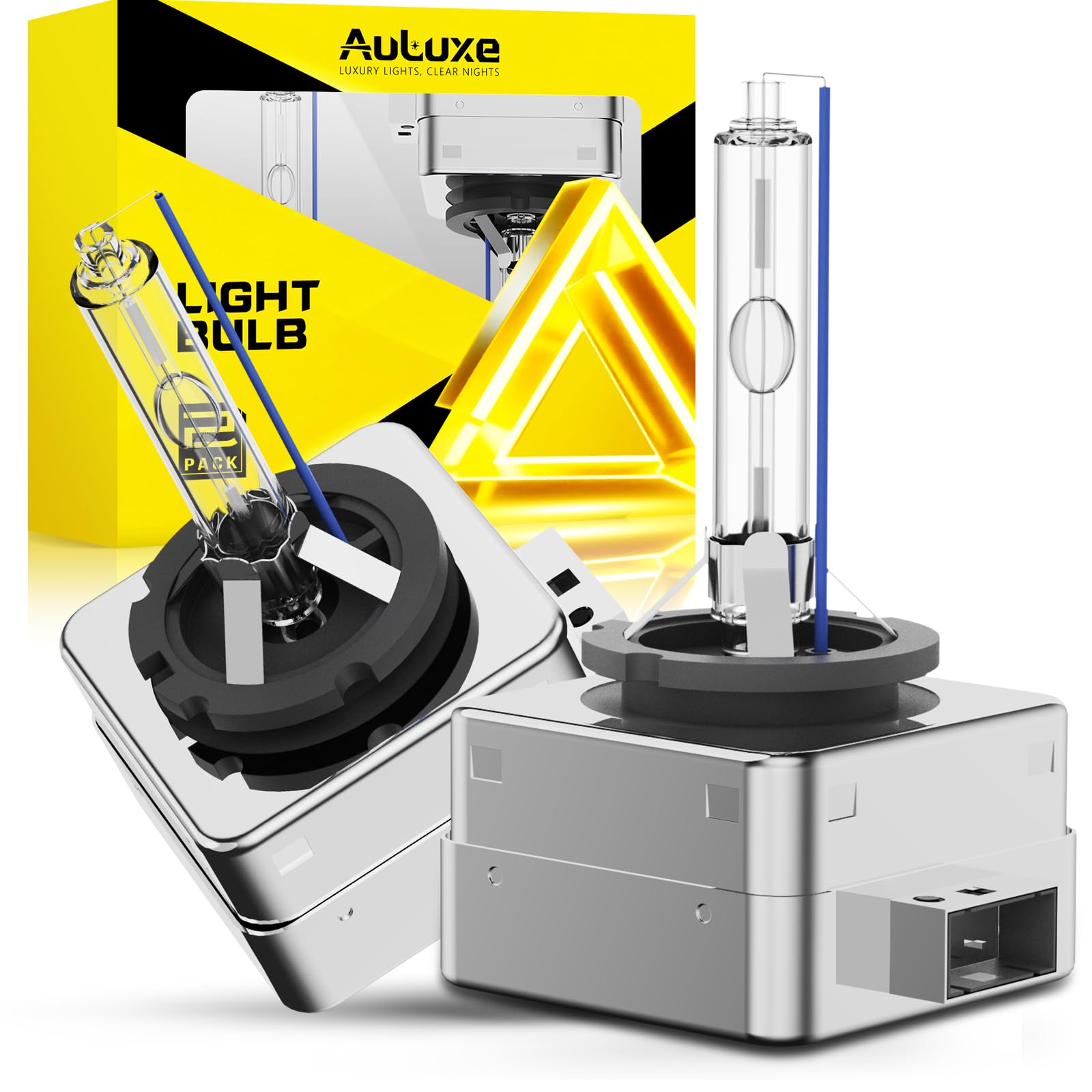 Fit for GMC 2015 2016 2017 2018 2019 2020 Yukon XL Denali 2013-2019 Acadia Xenon D3S HID Headlight Bulbs Replacement, High Low Beam Light Bulb, 8000K Ice Blue White, Plug and Play, Pack of 2