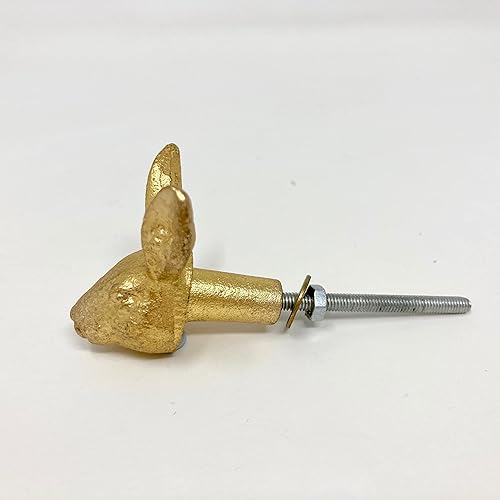 Miniatura 7 de Manijas de puerta de armario de oro antiguo de oro antiguo, manijas de hierro hechas a mano de metal para puerta de armario, tiradores de cajón (1