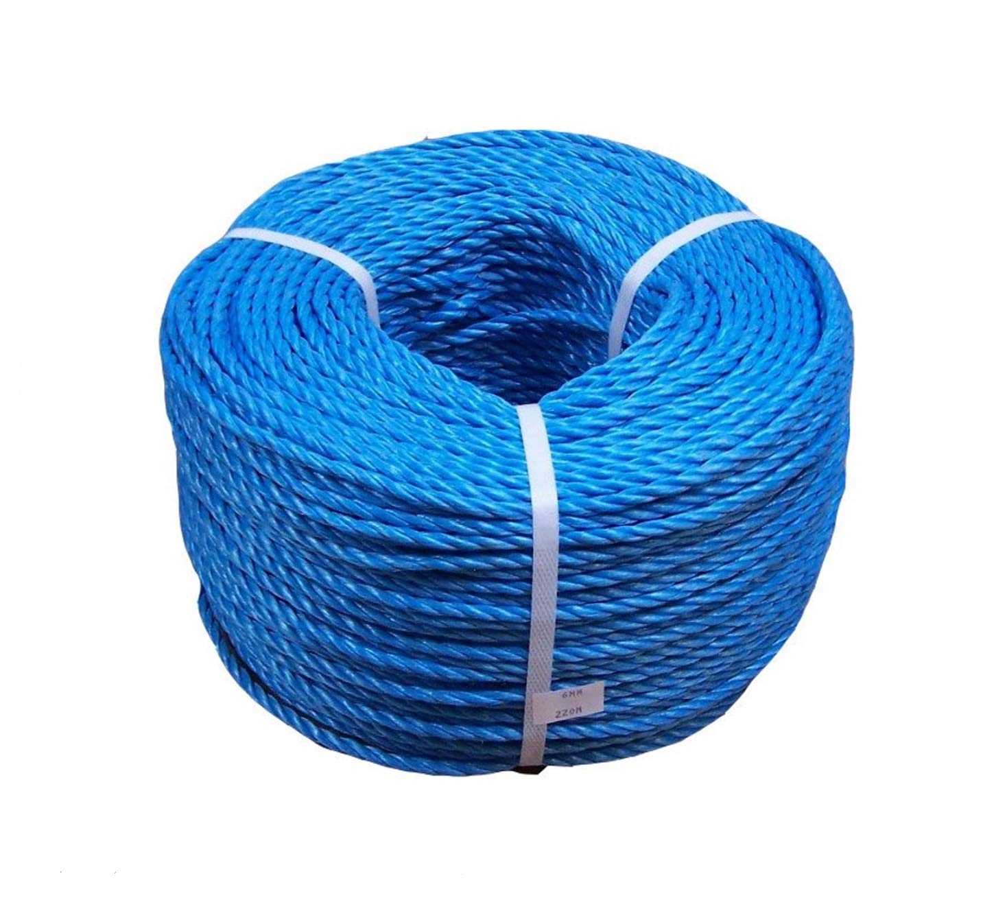 Bobina di corda in polipropilene blu, 10 mm, lunghezza 220 m (bobina completa)