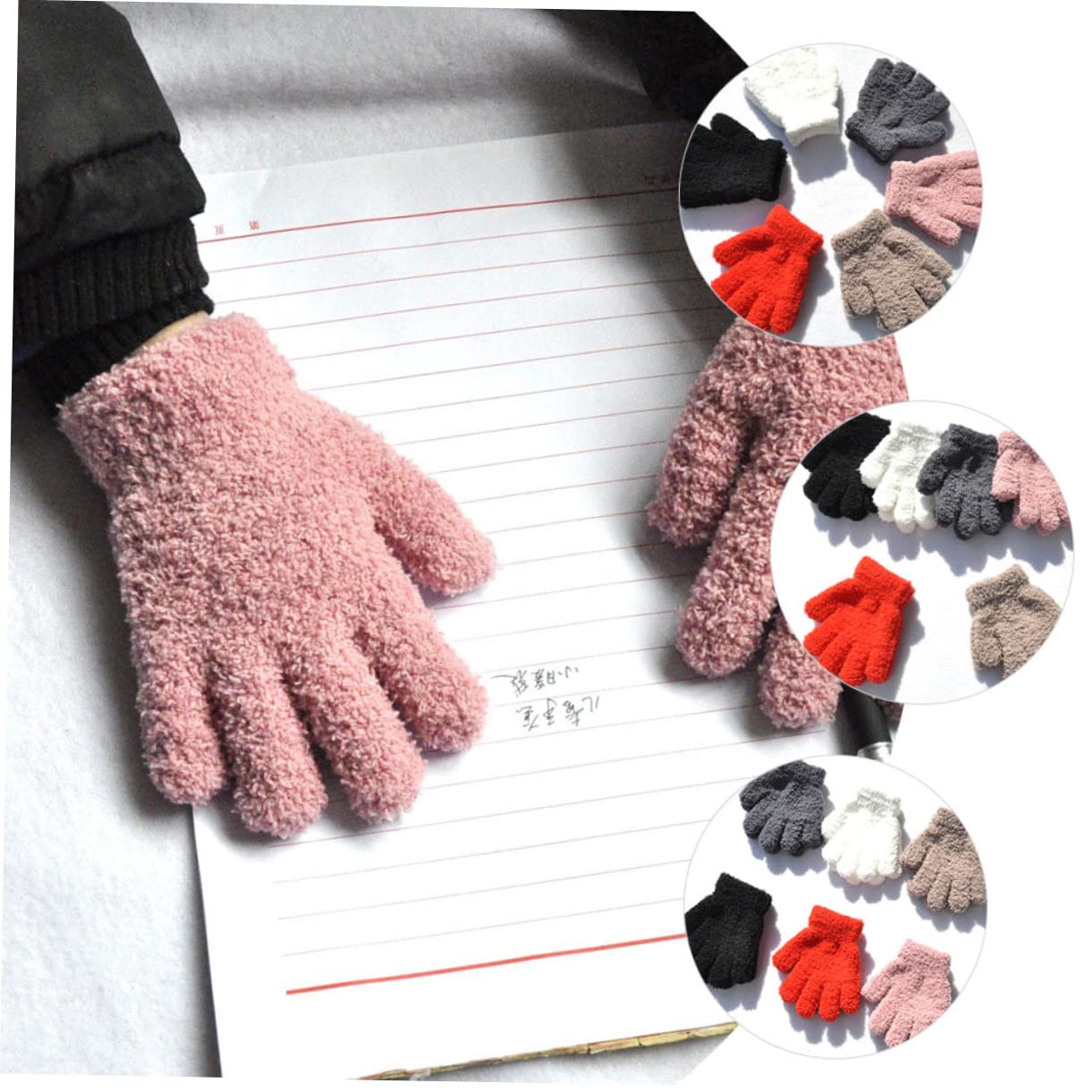 PACKOVE 18paires Hiver Compacts Pour Garçon Fille Chauds Et Confortables De Moufles Tricotées Pour Garçons Et Filles Thermique Extérieur Pour Ski Activités Hiver
