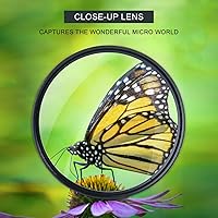 Vista 2 de GREEN.L 55mm Close-up Filter Set(+1,+2,+4,+10), Professional Macro Filter for Camera Lens