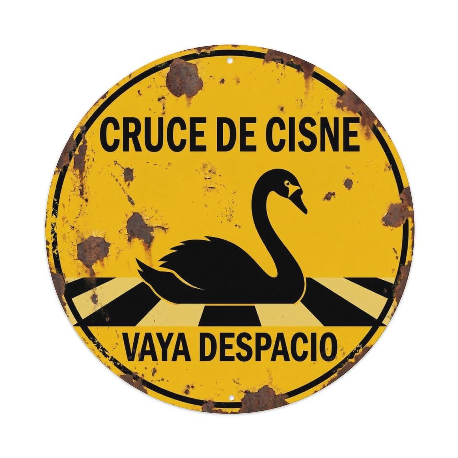 Swan Crossing Vaya Despacio Farmhouse Metal Tin Sign