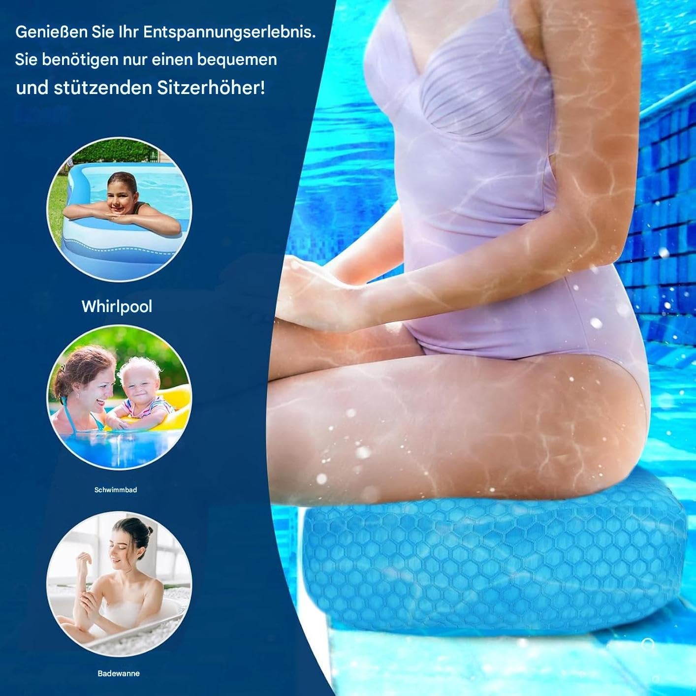 -Sedile - Sedili, Traspirante E Ad Asciugatura Rapida -Sedili Spa Per Il Riscaldamento Delle Vasche | Cuscino Riscaldamento Sedile Per Anziani Adolescenti Anziani Uomini Donne Incinta