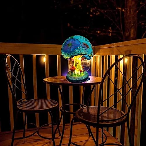 Miniatura 6 de Lámpara de mesa creativa de resina de vidrio, mini luz nocturna de 5.9 pulgadas, decoración bohemia para dormitorio, sala de estar, oficina en casa,