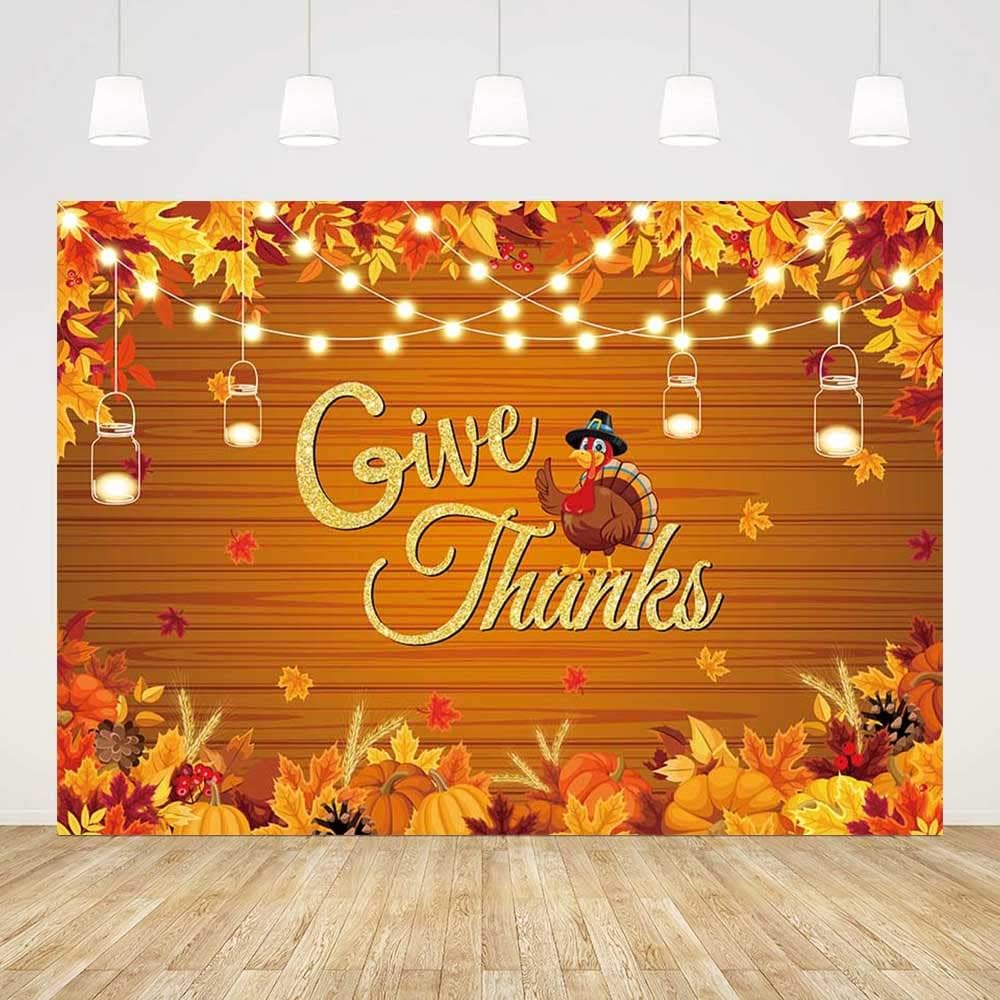 Amazon.com : AIBIIN 7x5ft Autumn Thanksgiving Festival Backdrop Fall ...