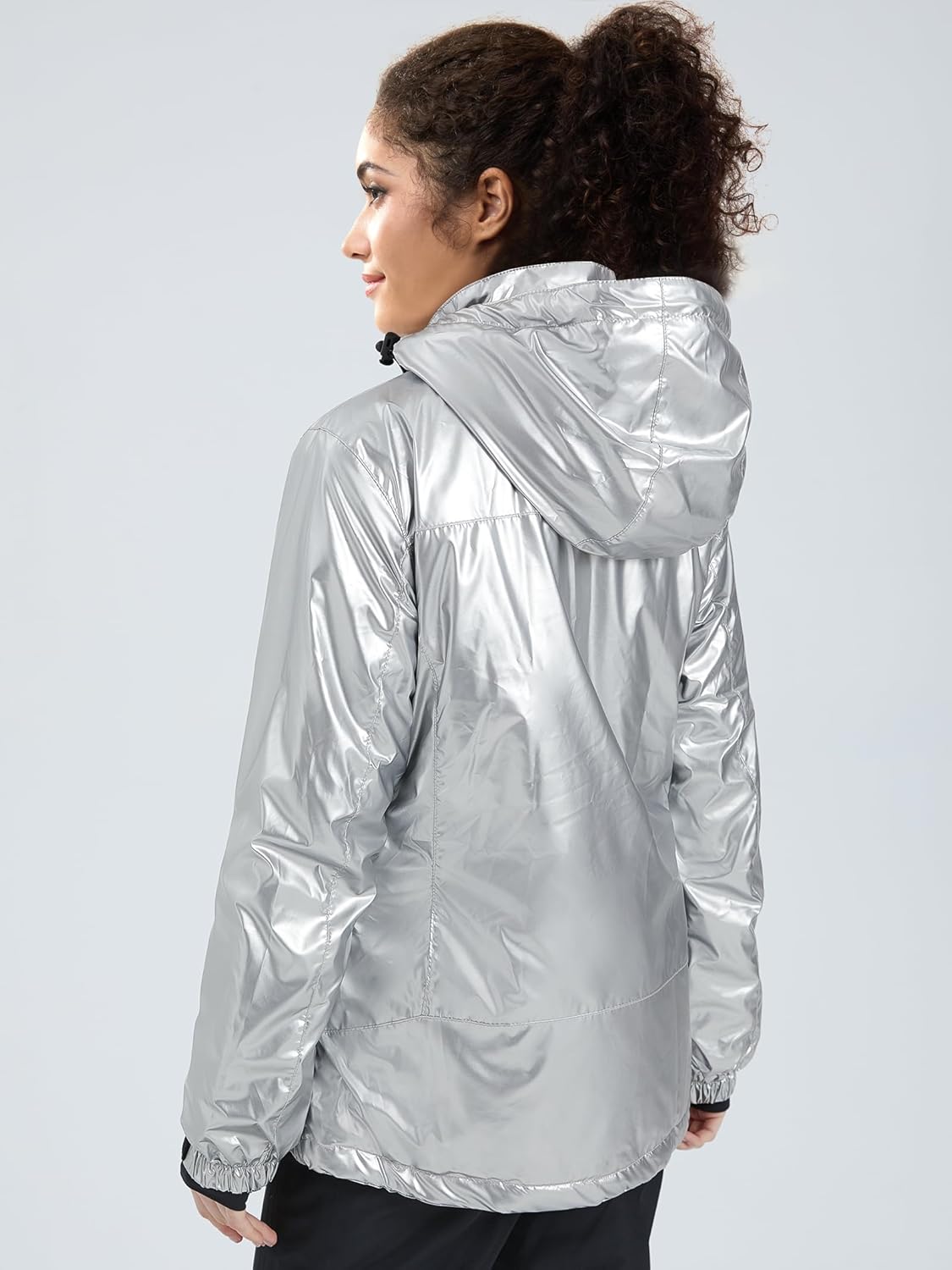 FREE SOLDIER Women's Waterproof Ski Snow Jacket Fleece Lined Warm Winter Rain Jacket with Hood Fully Taped Seams - Image 2