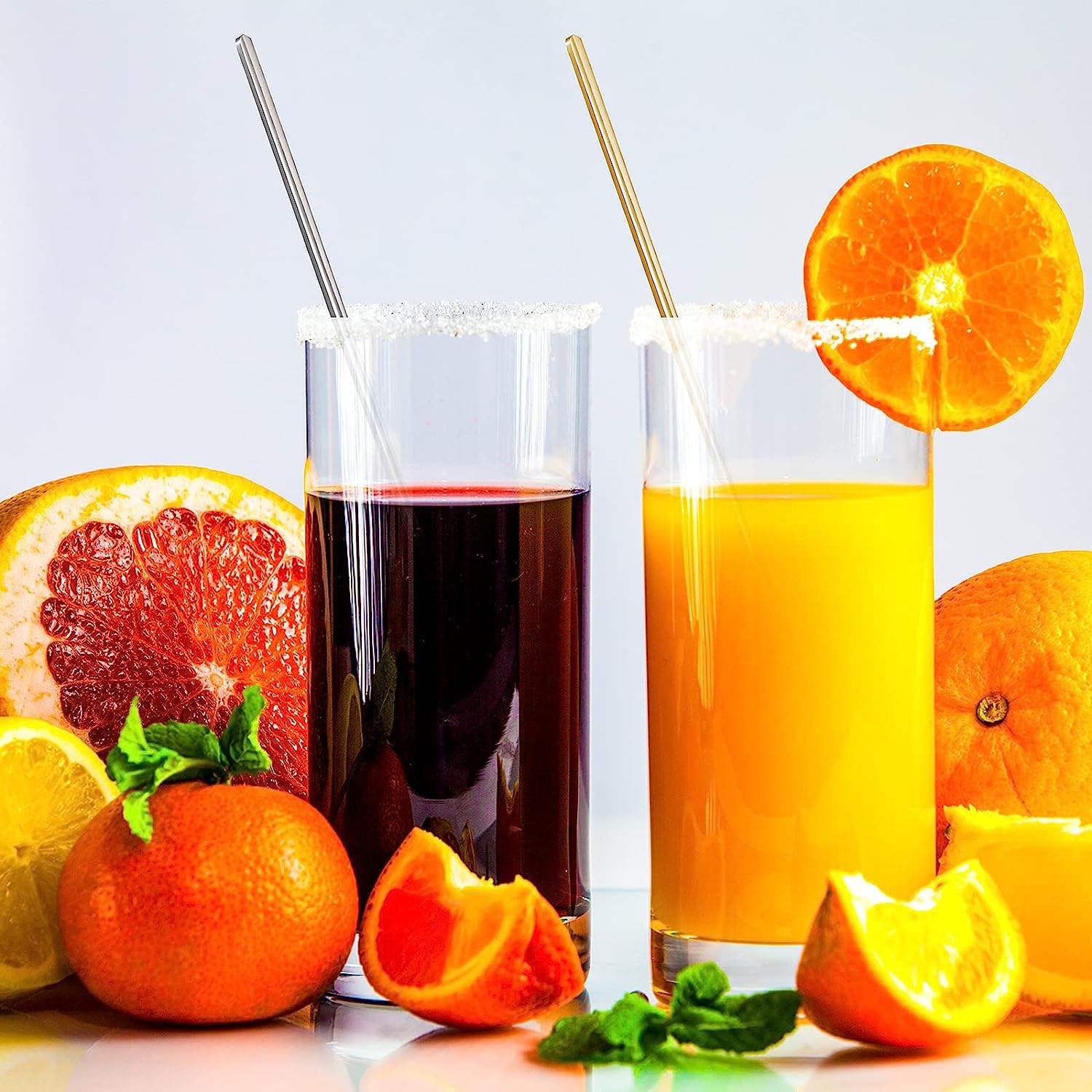 Cuillère à thé, cuillère à dessert, 7 pièces cuillères en acier inoxydable cuillères à café à long manche ensemble de cuillère circulaire délicate élégance, mélange de crème glacée café cocktail cuill