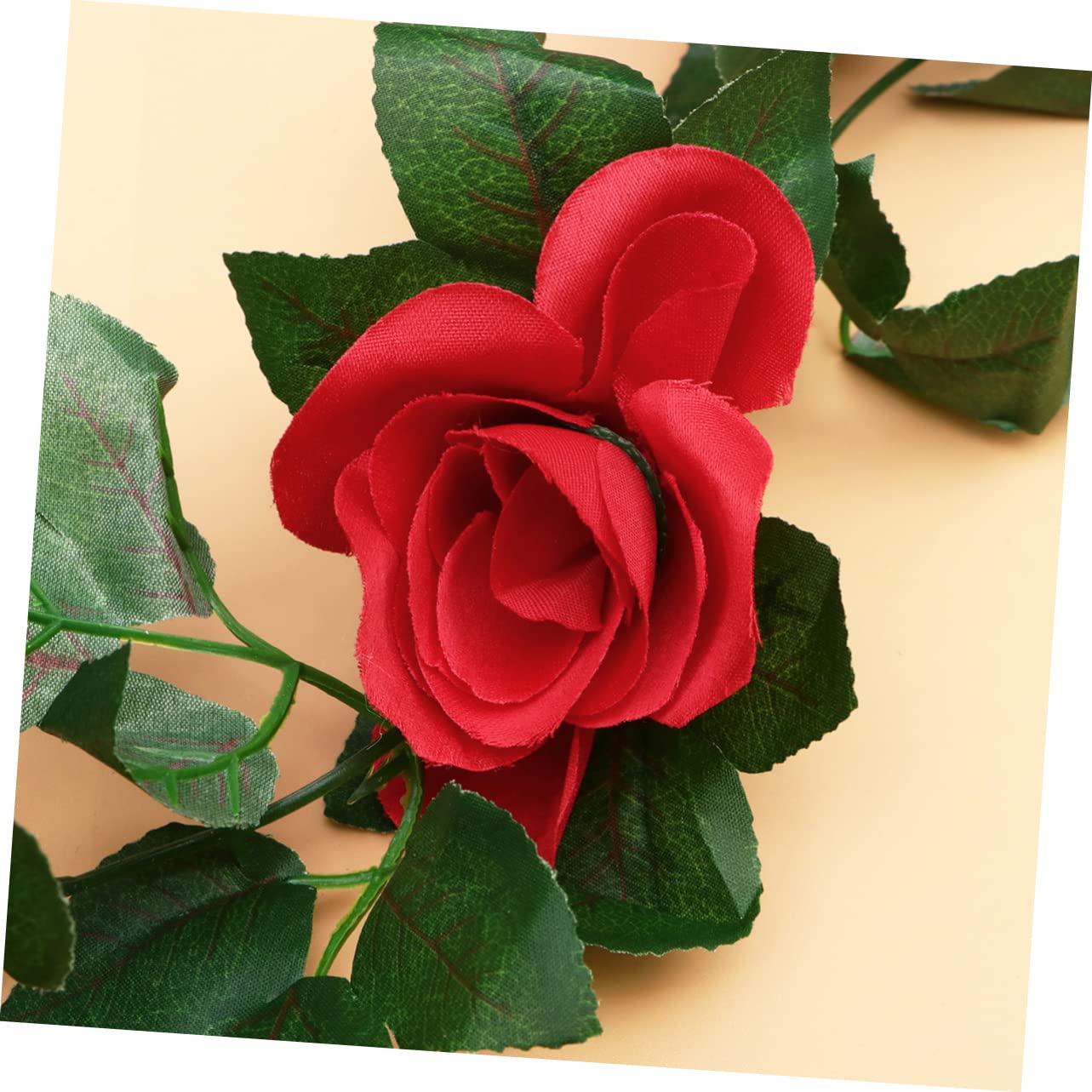 IMIKEYA 6stücke Kunstrosen Ranken Dekorative Kunstblumen Für Hochzeiten Partys Und Zuhause Rote Imitation Rosenranken Für Und Türdekoration Indoor Und Outdoor Einsatz