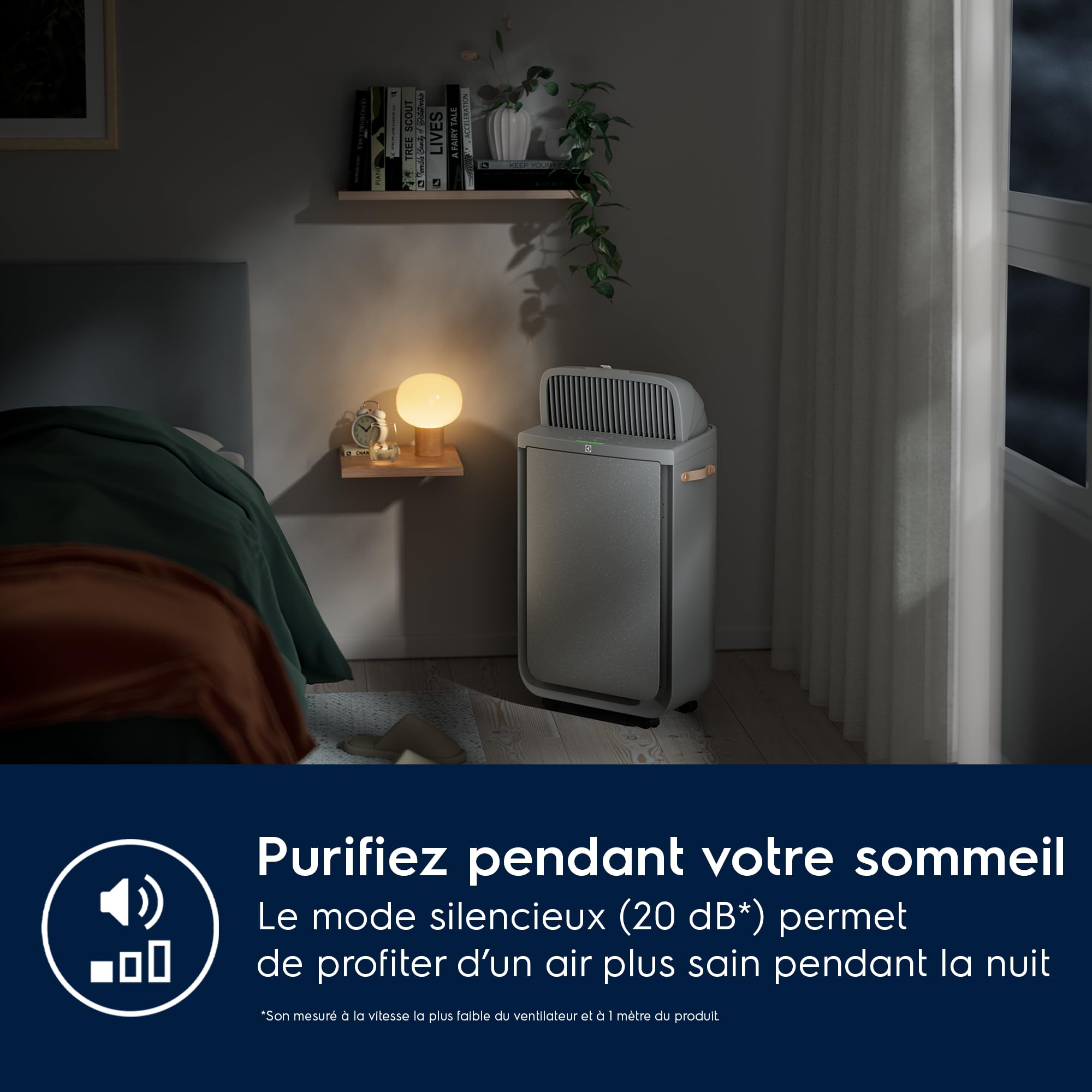 Electrolux Pure Multi 700, Purificateur d'air, Connecté Wi-FI, Fonction Ventilateur, Air Pur Filtration HEPA en 4 étapes, 73m2 Max, Silencieux, EPU72571UG, Gris Clair