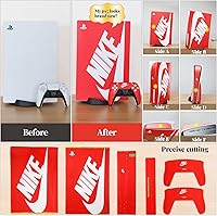 Vista 5 de PS5 Skin Disk Edition Consola y controlador, PS5 Pegatinas Vinilos Calcomanías de Vinilo para Playstation 5 Consola y Controladores, Edición