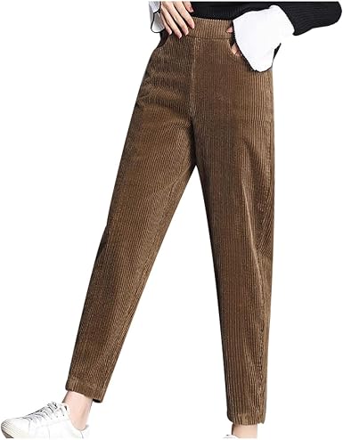 Warm Fleece Lined Corduroy Pants 