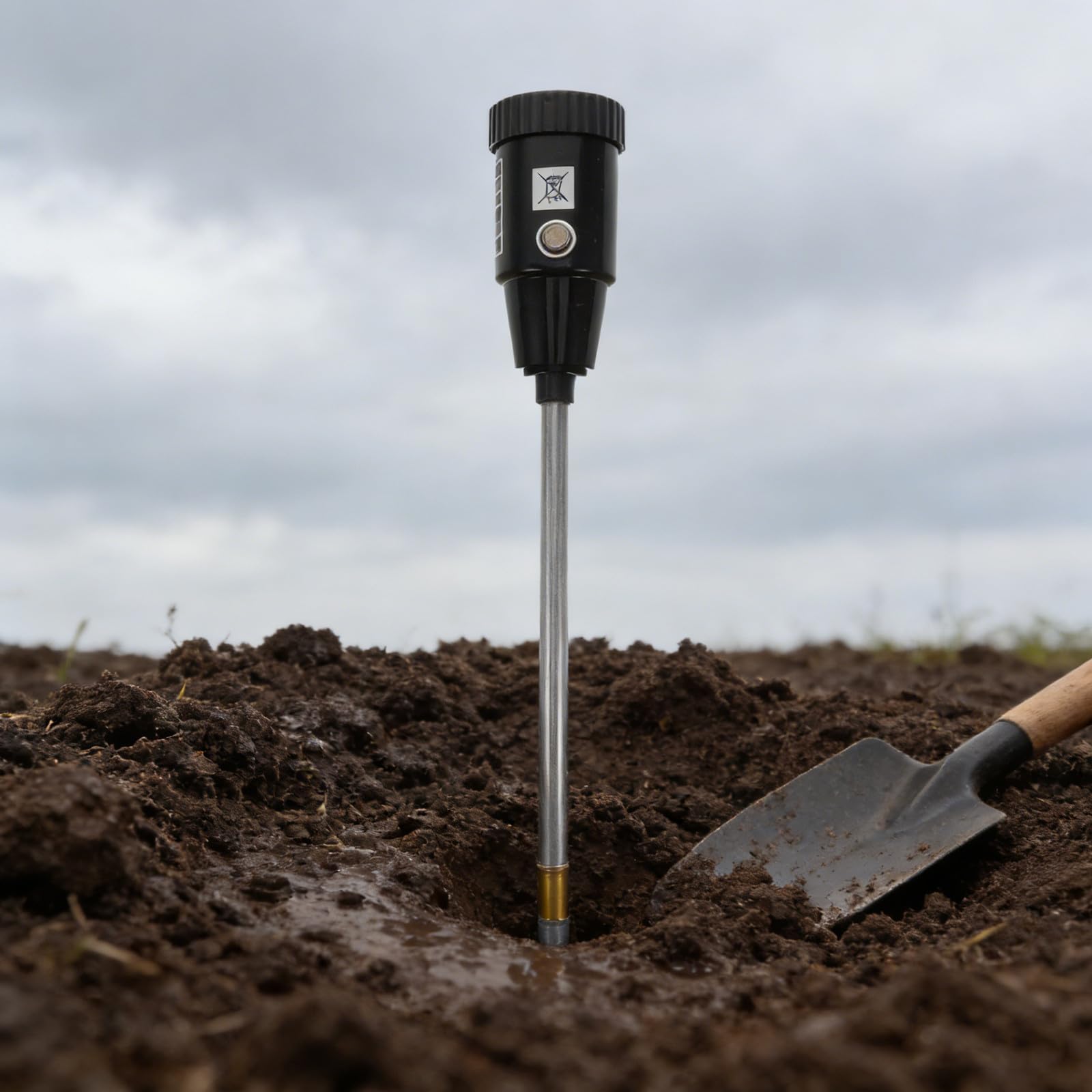 Medidor de Ph y Humedad del Suelo con Sonda de 30cm, Herramienta de Jardinería para Plantas y Cultivo en Jardín, Rápido y Preciso