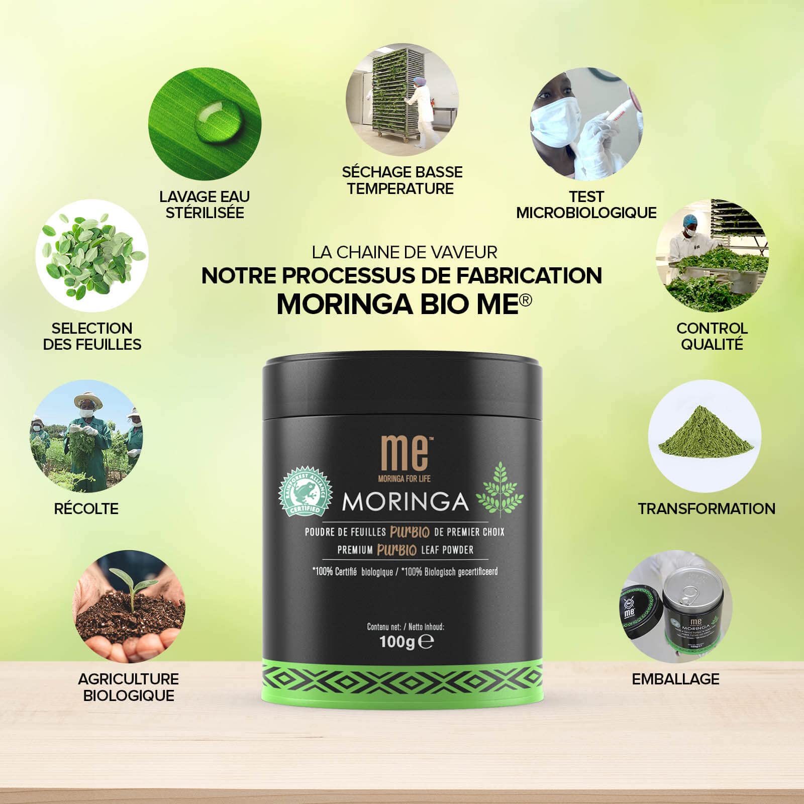 Capsules De Moringa 1000mg Xemenry - Complément Naturel (30/60/120 Caps), Valable Jusqu'en 2027