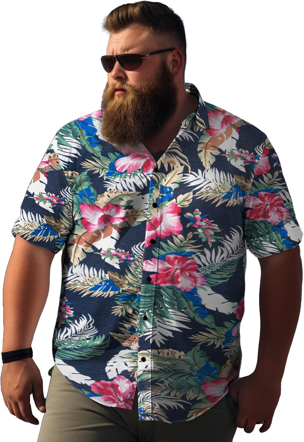 Weecreeture Big and Tall Men's Hawaiian Shirt Martinique Ubuy