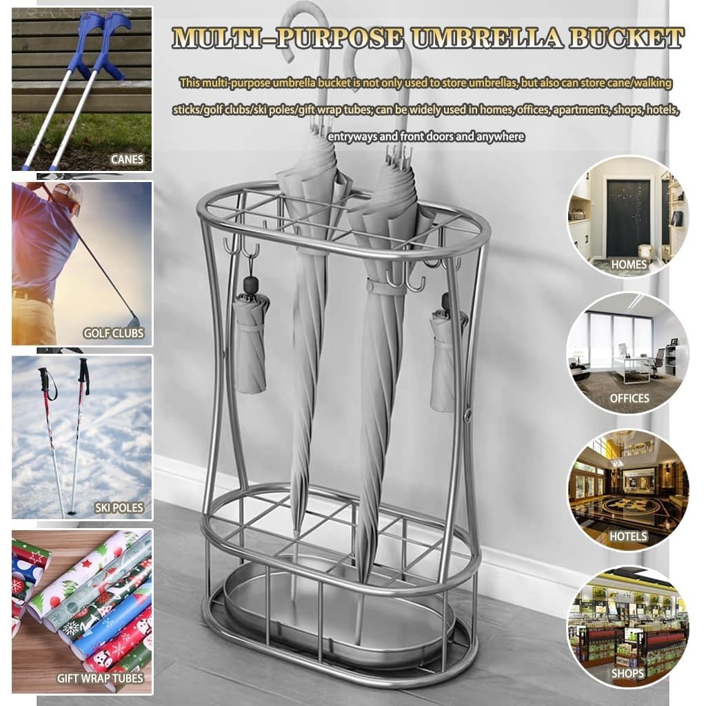portaombrelli, For struttura cava in stile semplice da ingresso(Gold)