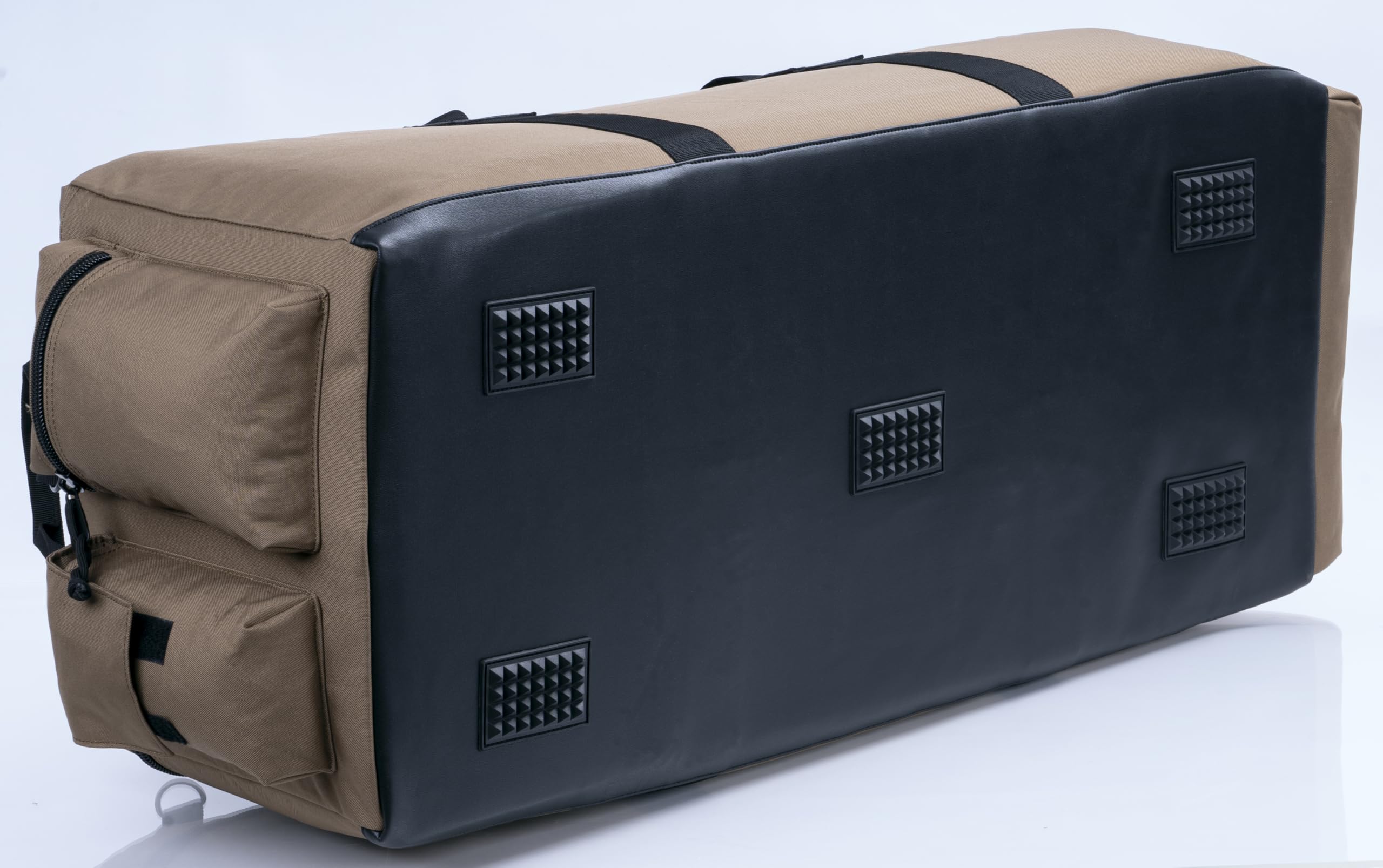 Grande borsa in stile militare, borsa tattica per attrezzature sportive, borsa da viaggio con spallacci rimovibili, 80 litri, Kaki