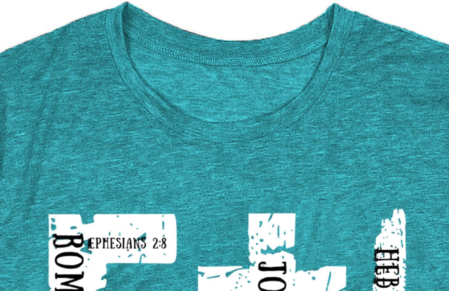 Womens Faith Shirts Christian Cross T-Shirts Bible Verse Blessed Letter Printed Tees Inspirational Tops - Image 5