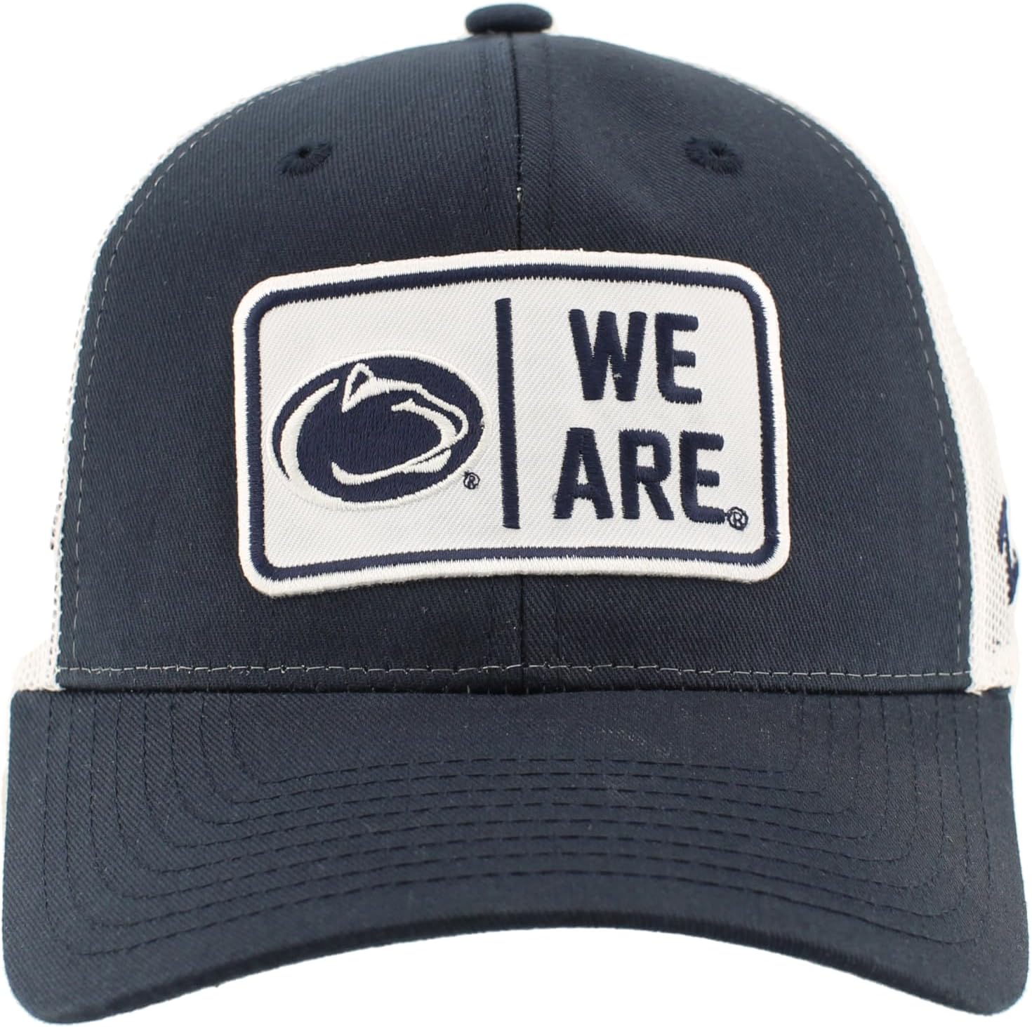 ZHATS NCAA Unisex-Adult NCAA Officially Licensed Snapback Hat Big Rig Patch White Team Color Defer - Image 2