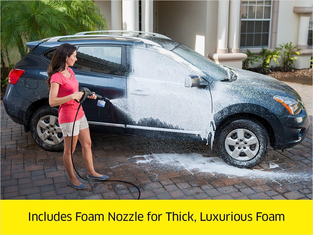 Get Special Price Karcher 1.602-317.0 K2 Car & Home Care Kit 1600 PSI Electric Power Pressure Washer, Yellow