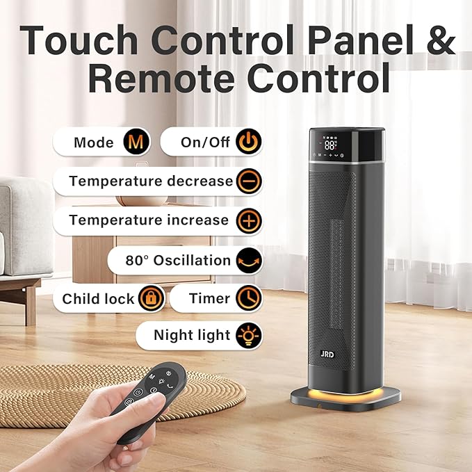 Calefactor Eléctrico Portátil Cerámico PTC 1500W miniatura 8