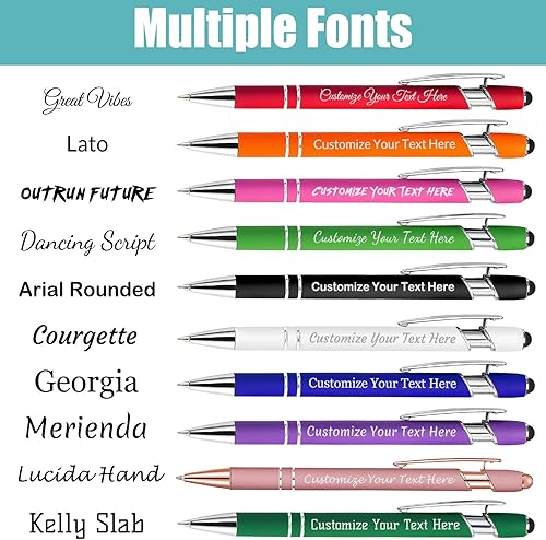 Miniatura 3 de Bolígrafos personalizados grabados con texto con nombre, bolígrafo personalizado de escritura suave, regalos para hombres y mujeres, San Valentín,