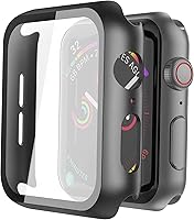Vista 59 de Misxi - Juego de 2 fundas de policarbonato con protector de pantalla de vidrio templado compatible con Apple Watch Series 3 y Series 2 de 38mm