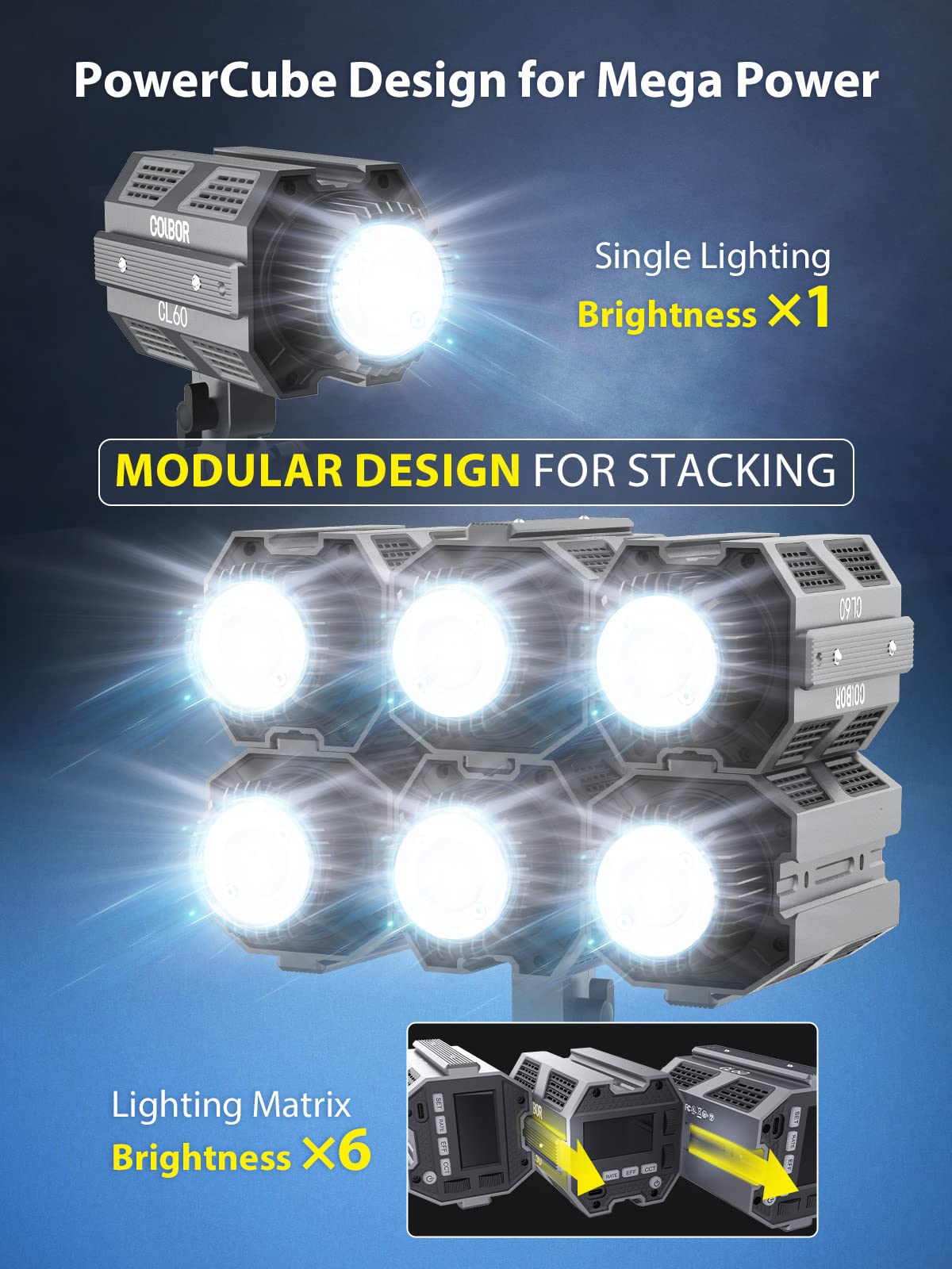 Amazon.com : Video Light, COLBOR CL60 65W COB Continuous Output
