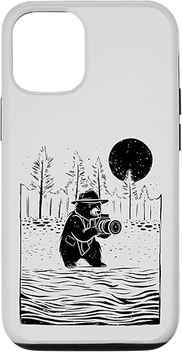 Funda para iPhone 1212 Pro Bears Paisajista Fotógrafo de Vida Silvestre Naturaleza