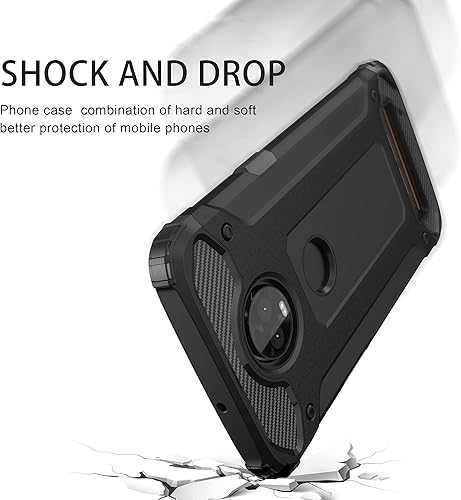 Miniatura 2 de Asuwish Funda protectora para Moto Z3  Z3 Play con protector de pantalla de vidrio templado y delgada y resistente híbrida de doble capa, accesorios